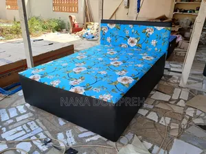 Blue Flowered on Black