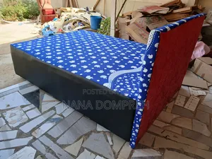 Deep Blue on Black Bed
