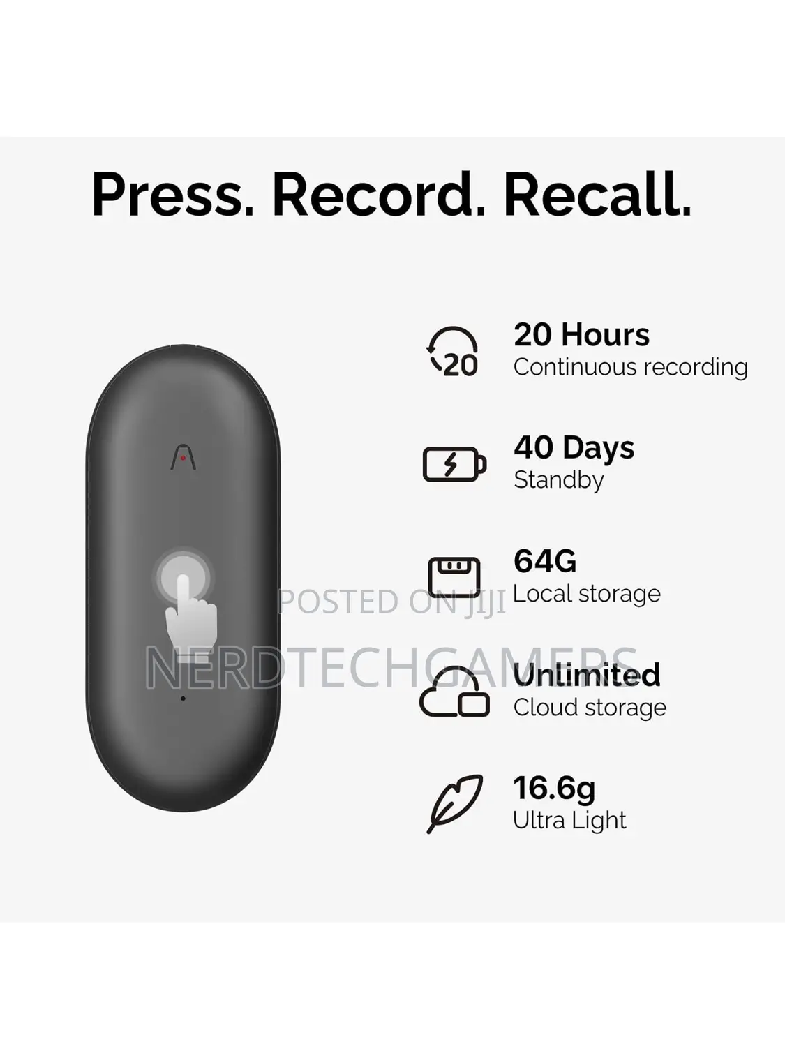Ai Voice Recorder, Plaud Notepinvoice Recorder, App Control,