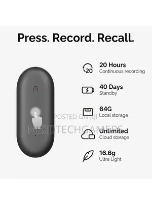 Ai Voice Recorder, Plaud Notepinvoice Recorder, App Control,