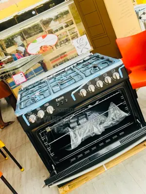 Ferre Burners 5, Stainless Steel, Oven Grill Gas Cooker