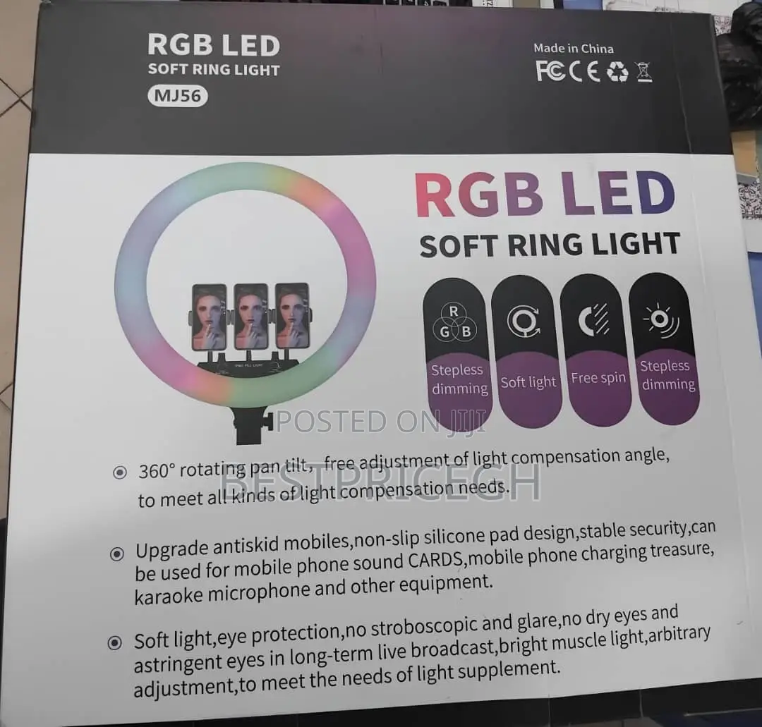 RGB Led Soft Ring Light Mj56 Big Size