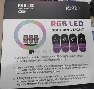 RGB Led Soft Ring Light Mj56 Big Size