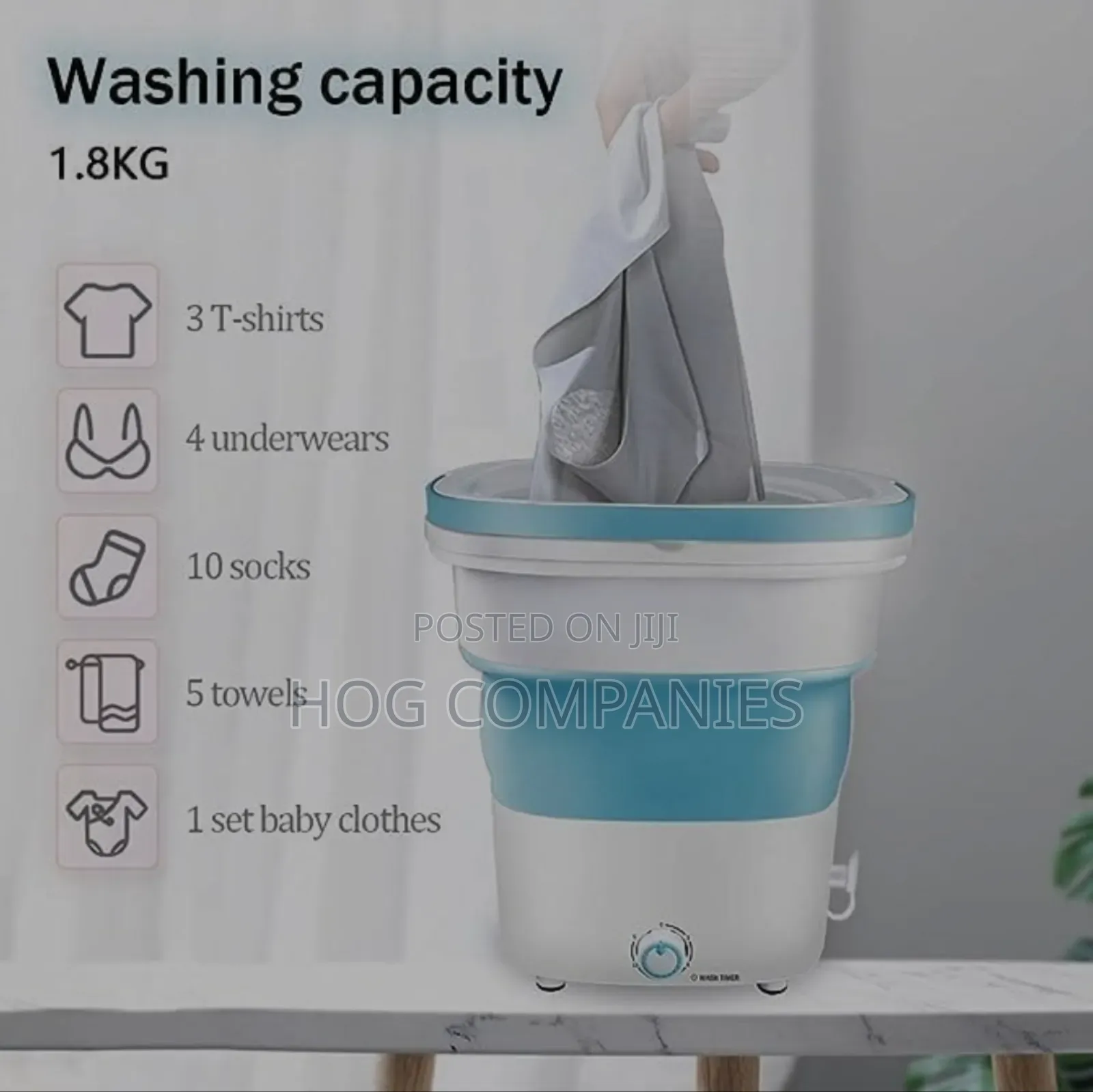 Mini Automatic Travel Home Foldable Washer and Dryer