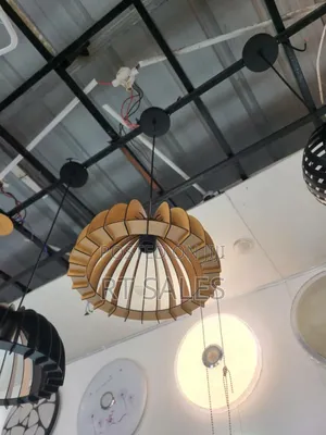 Woooden Brown Modern Single Pendant Light