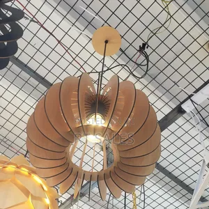 Wooden Brand New Ceiling Single E27 Pendant Light