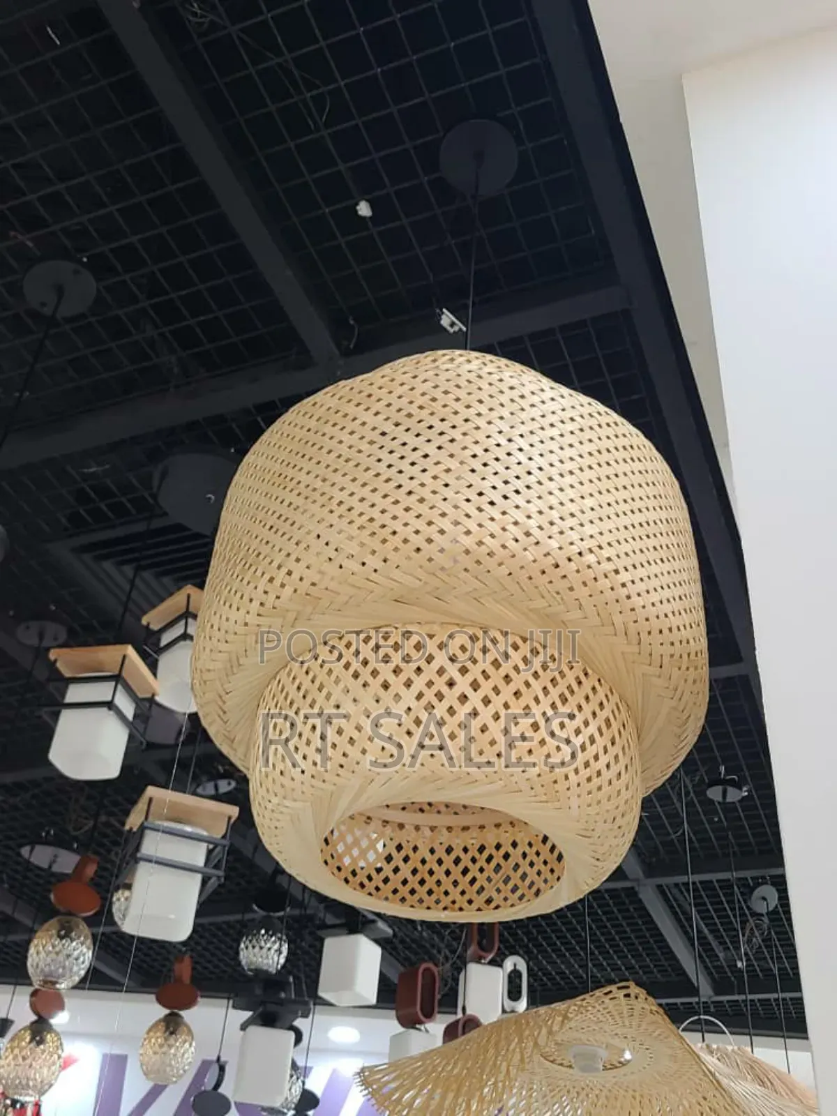 Bamboo Ceiling Single Pendant Lights.