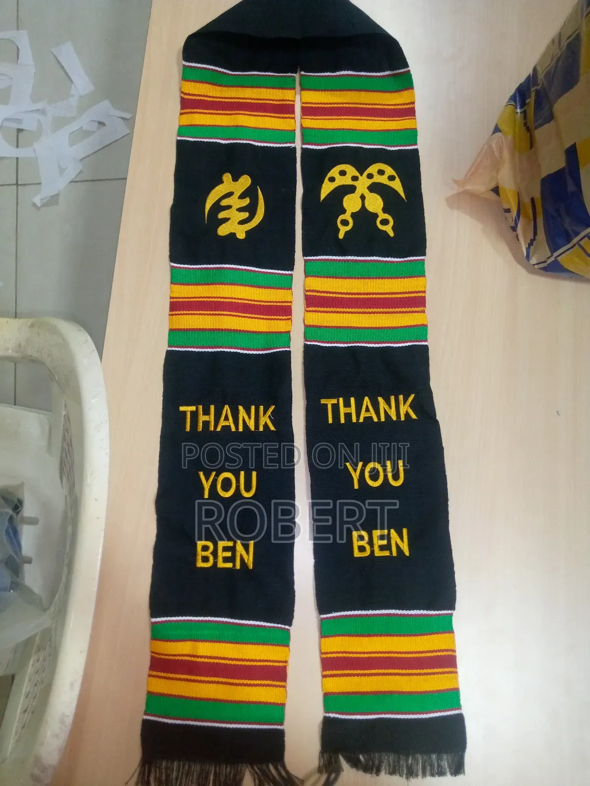 Son of Sanity Handmade Kente Sash Production
