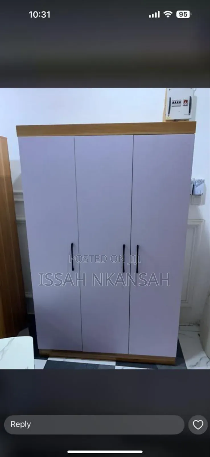 3 in 1 Wooden Wardrobe