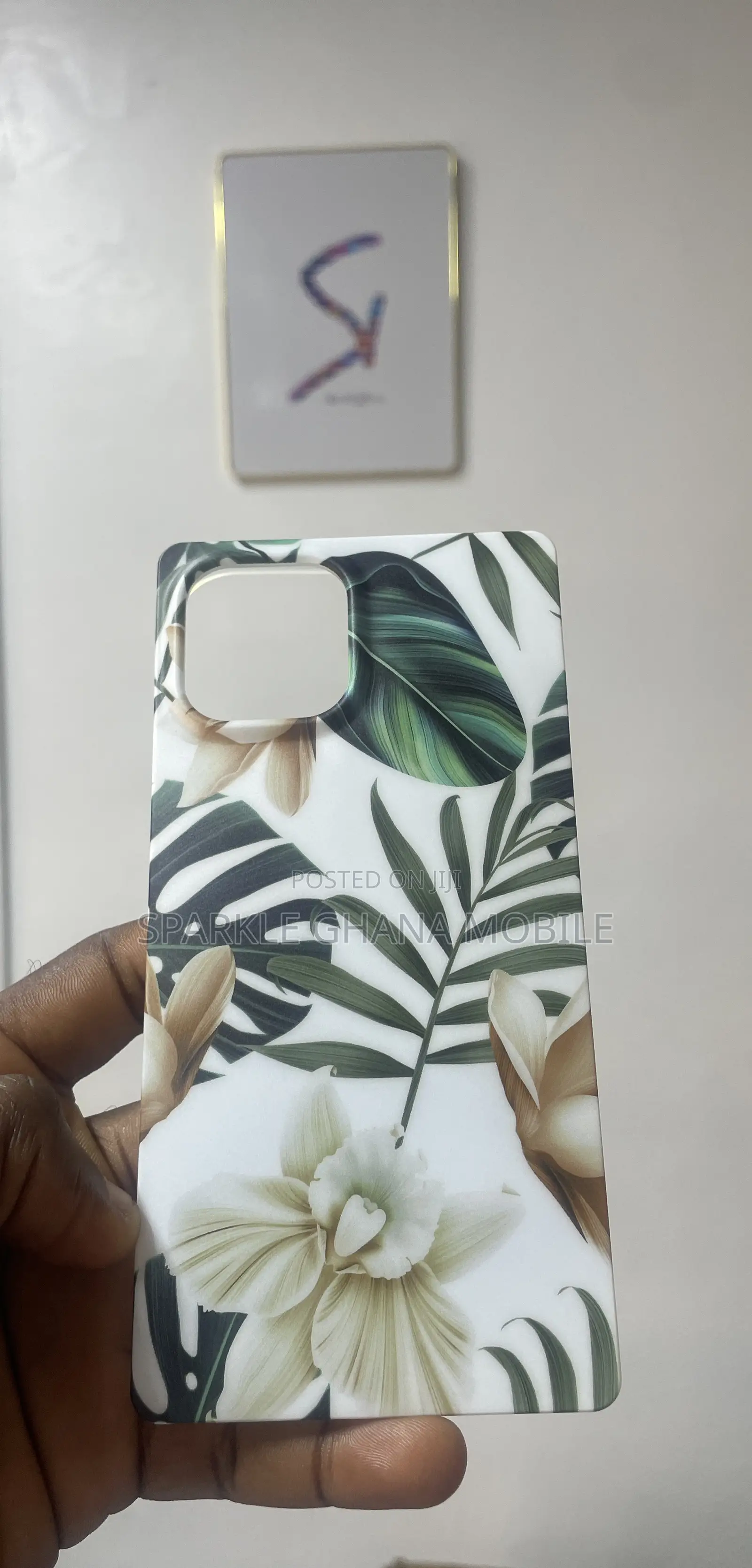 iPhone 12 Pro Max Square Leaf Flower Case