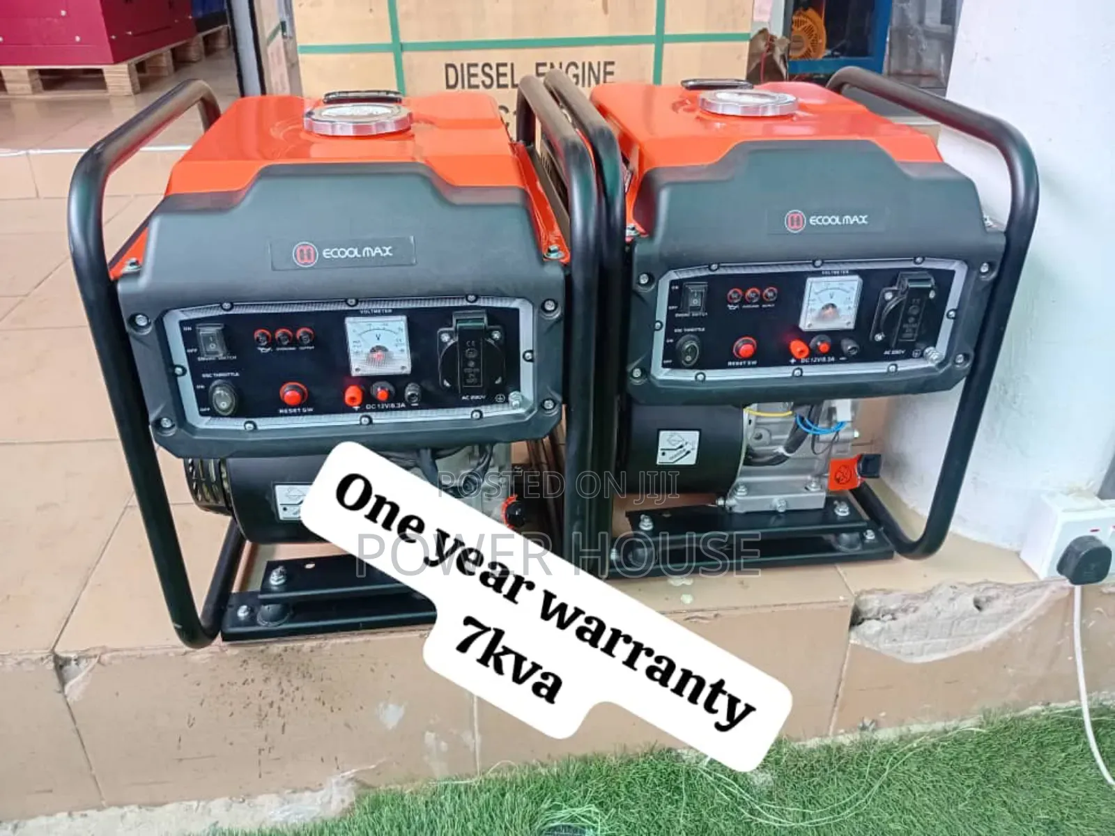 Pullstart 7kva Ecoolmax Petrol Generator Pullstart 7kva