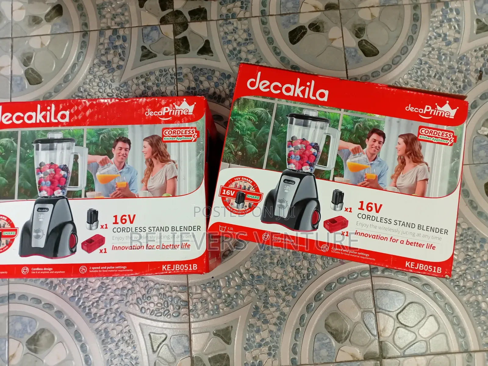 Decakila Wireless Blender 16v Stand Blender Deca