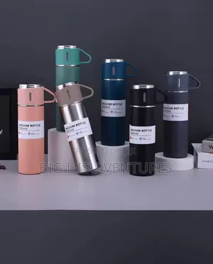 500ml Thermal Vacuum Flask With 2 Extra Cups