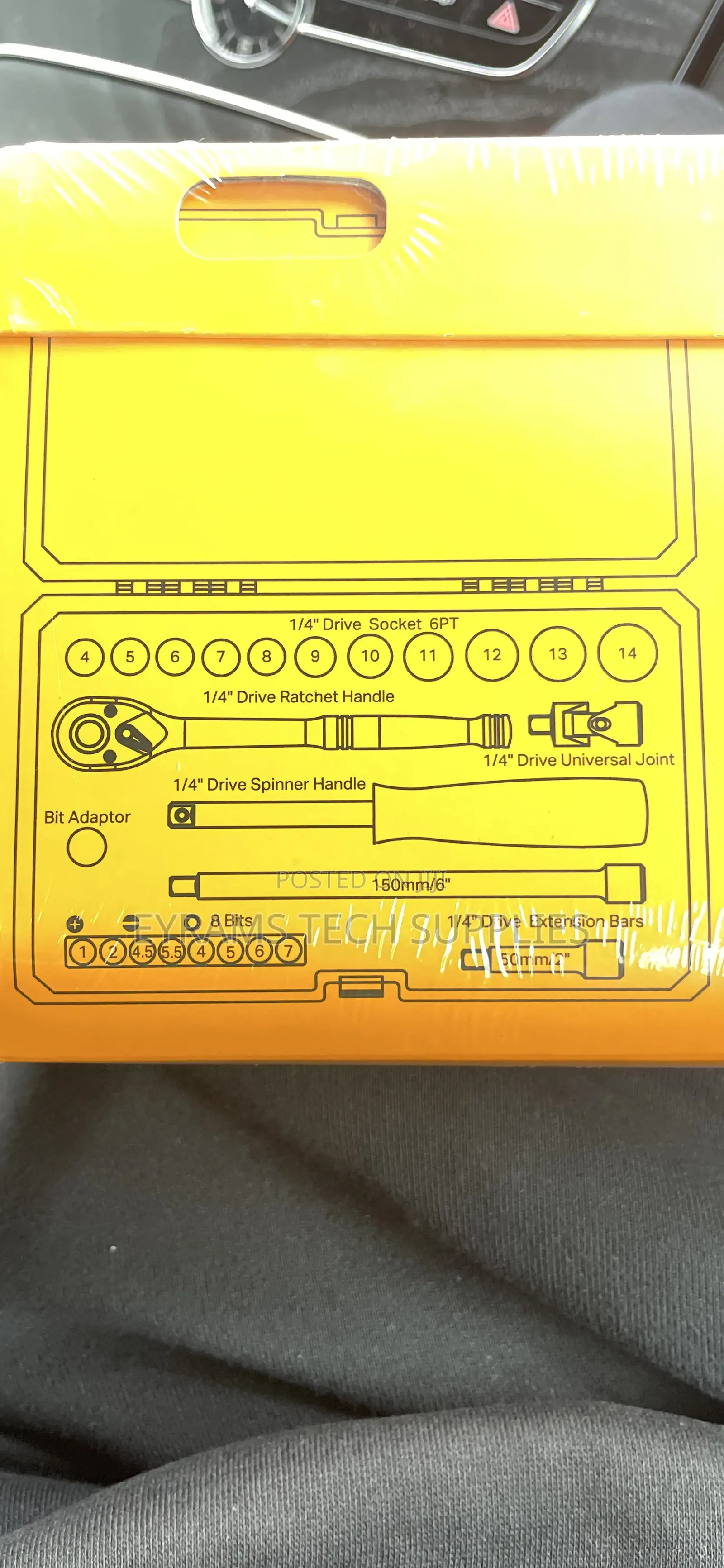 1/4” Drive Metric Socket Set