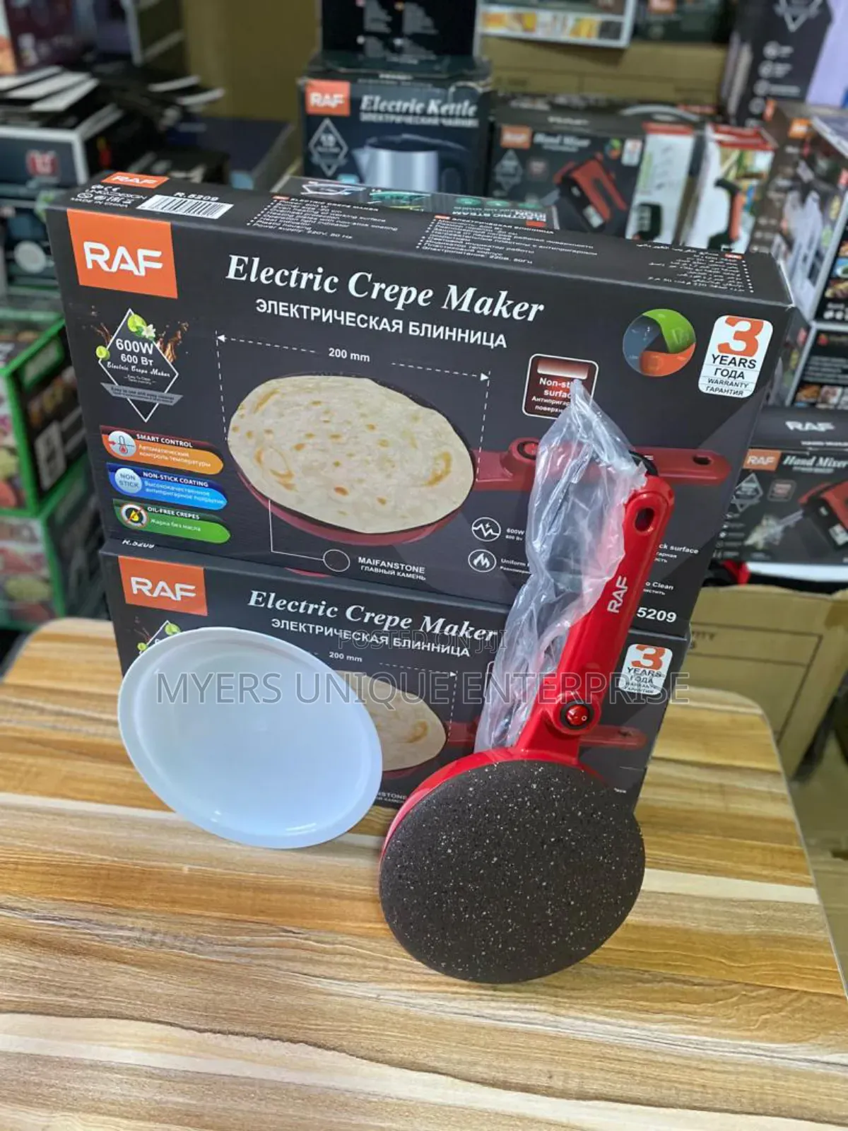Electric Raf Crepe /Spring Roll Maker 600w.