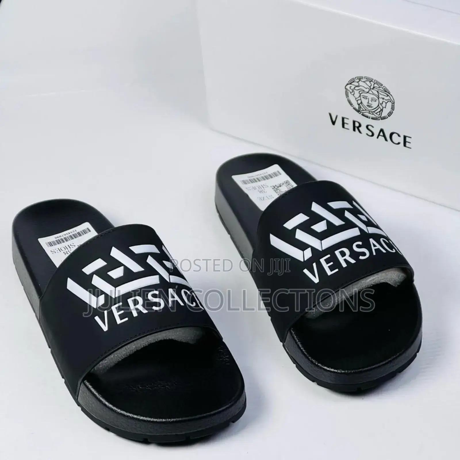 Versace Slide Black and White
