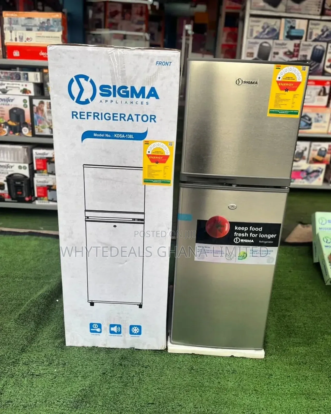 Sigma 138ltr Frost Free Refrigerator|Durable|2-Yrs Warranty