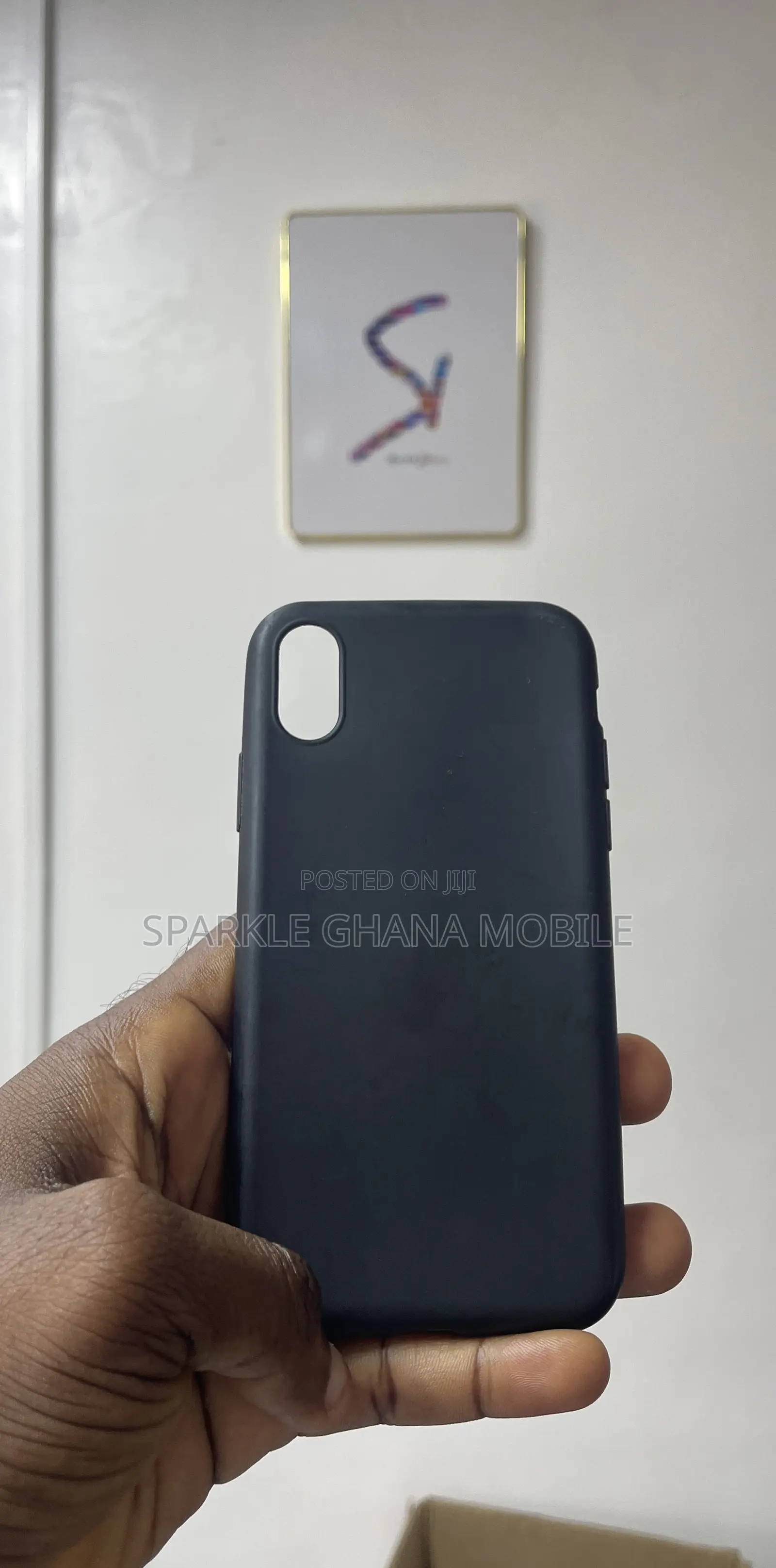 iPhone X Plain Black Case