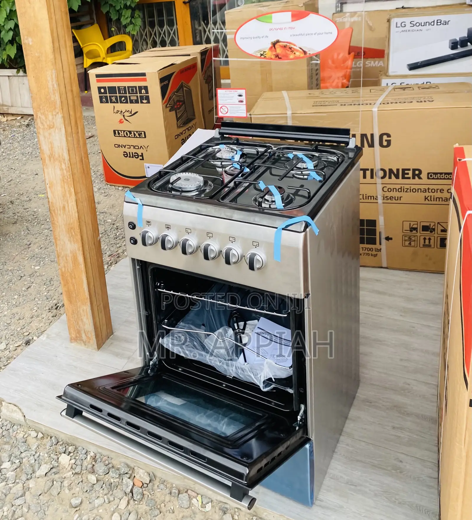 Efficient Ferre 50x60 4 Burner(New Line)Gray 