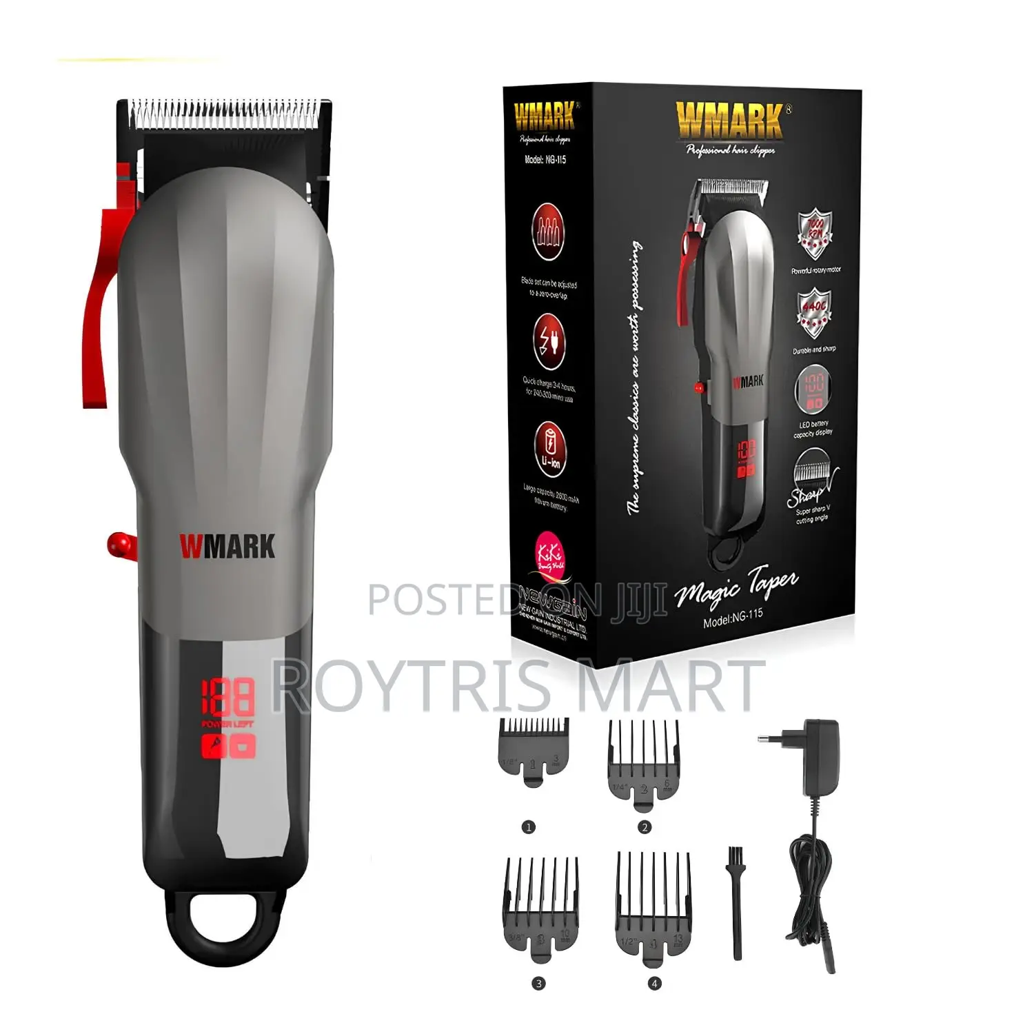 Wmark Ng-115 Professional Zero Gapped Hair Clipper