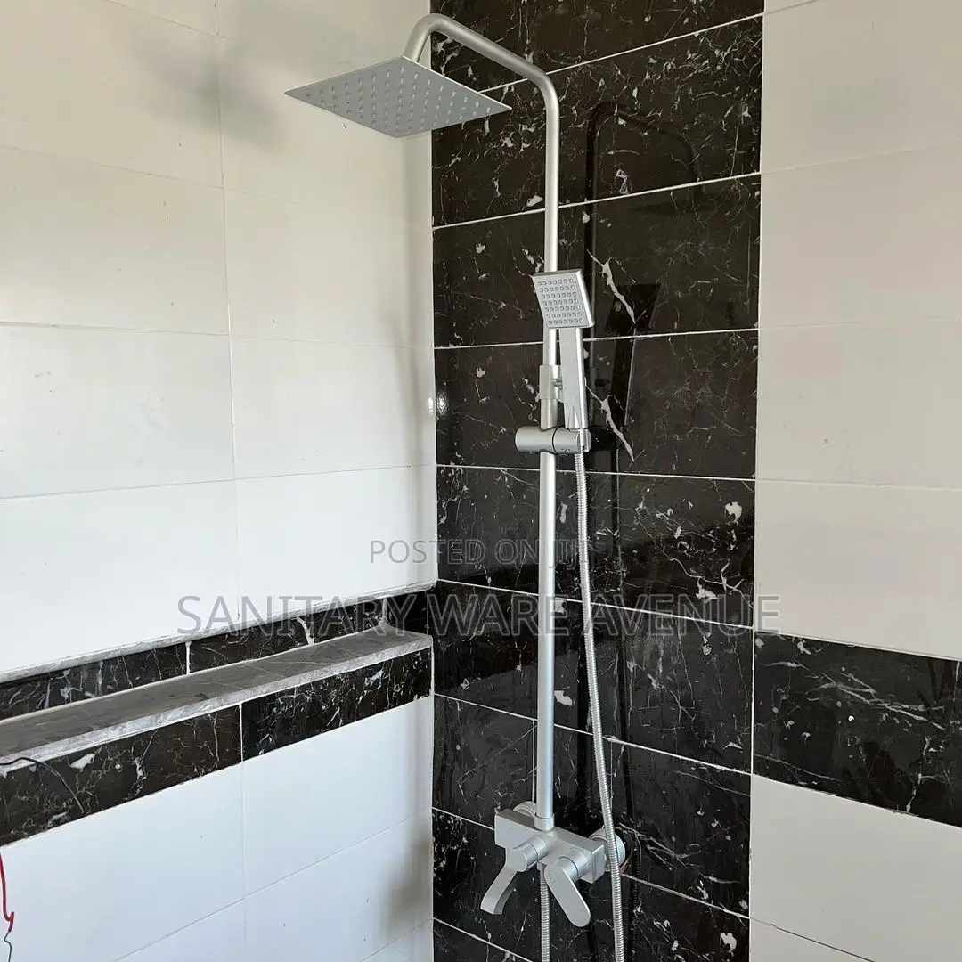 3in1 Shower Pole_ Aluminium Bathroom Shower Mixer