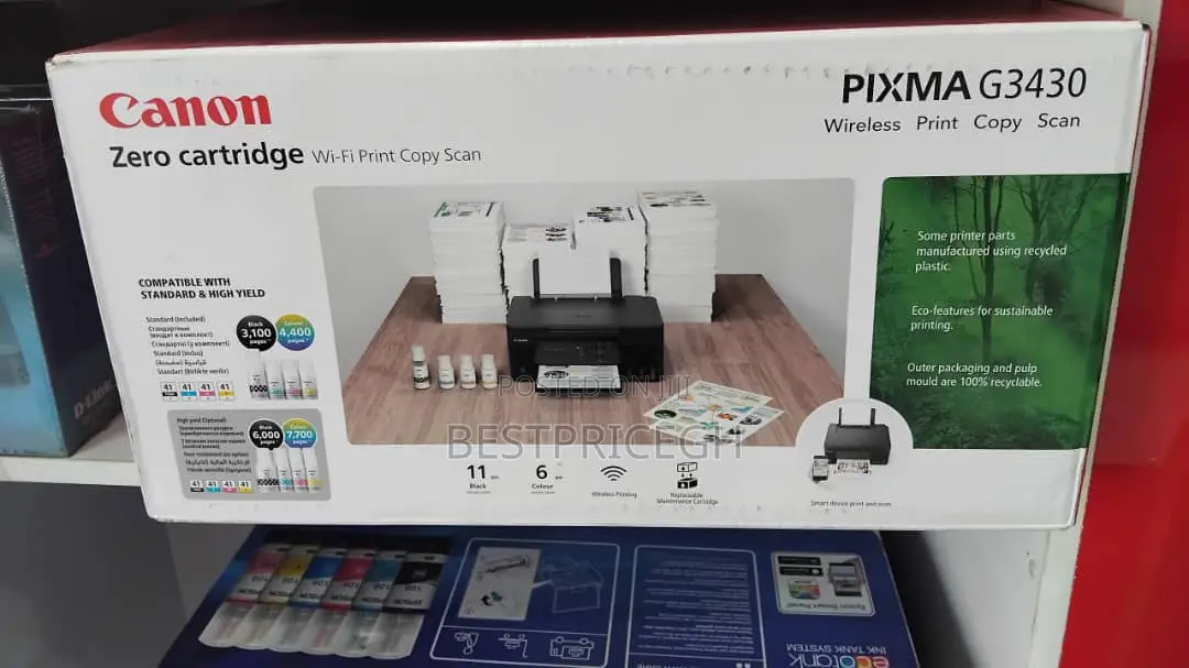 Canon Pixma G3430 Zero Cartridge
