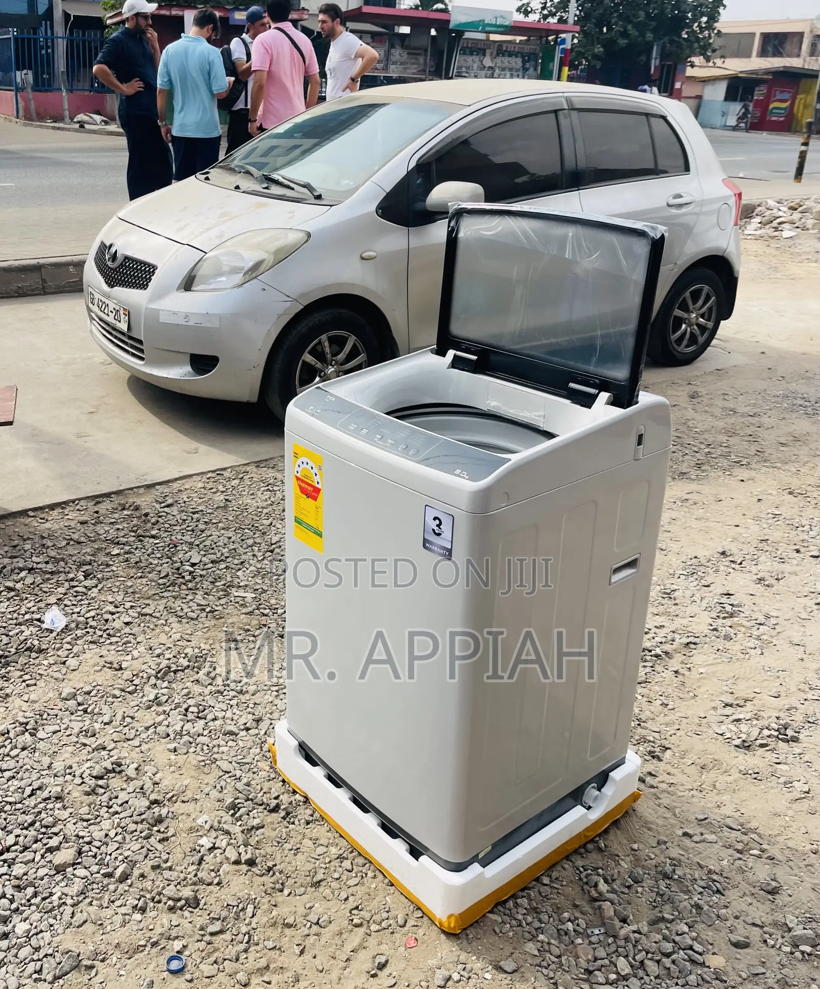 Top Load Fully Automatic Electric TCL 8kg Washing Machine.