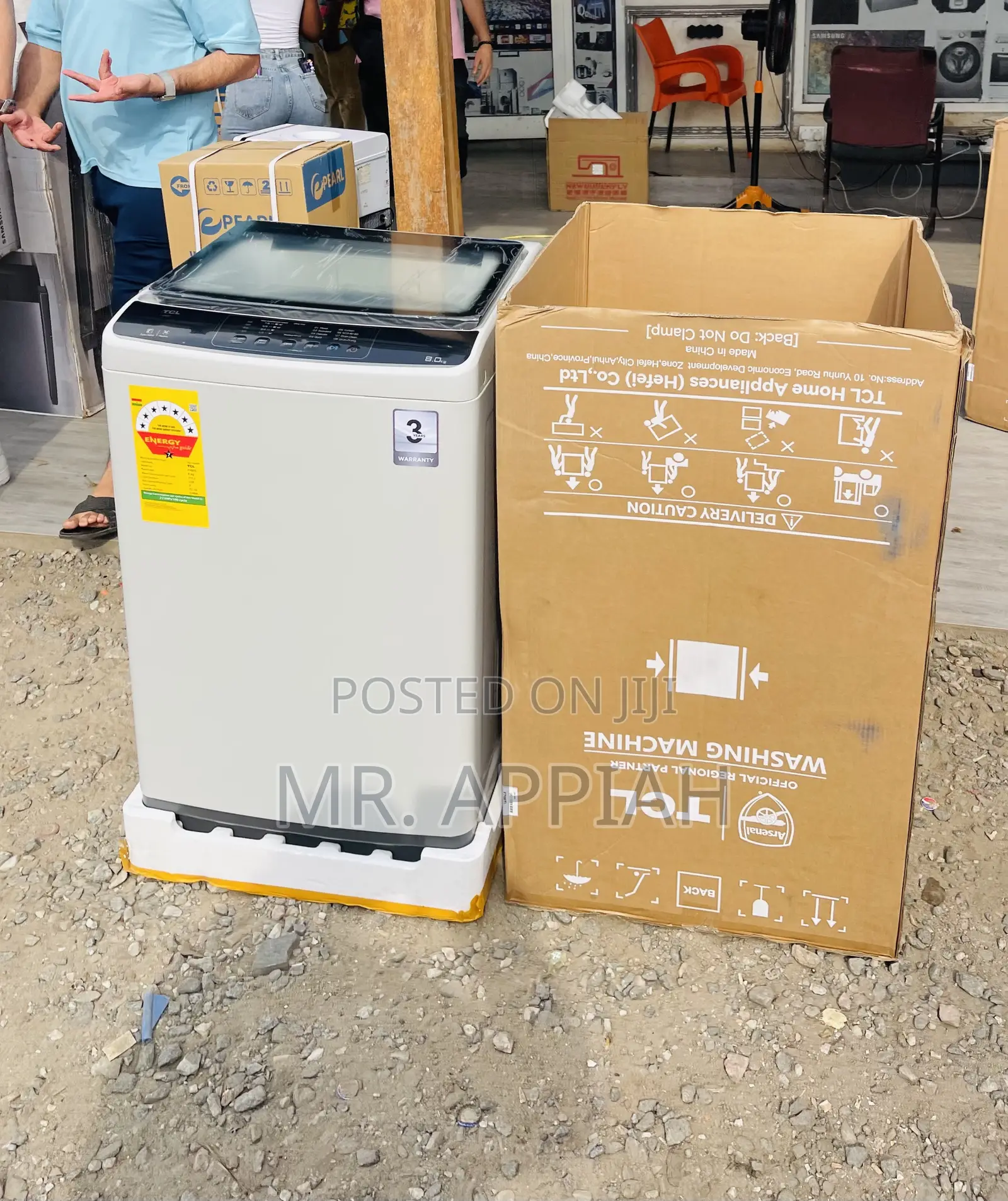 Best TCL 8kg Top Load Electric Smart Washing Machine.