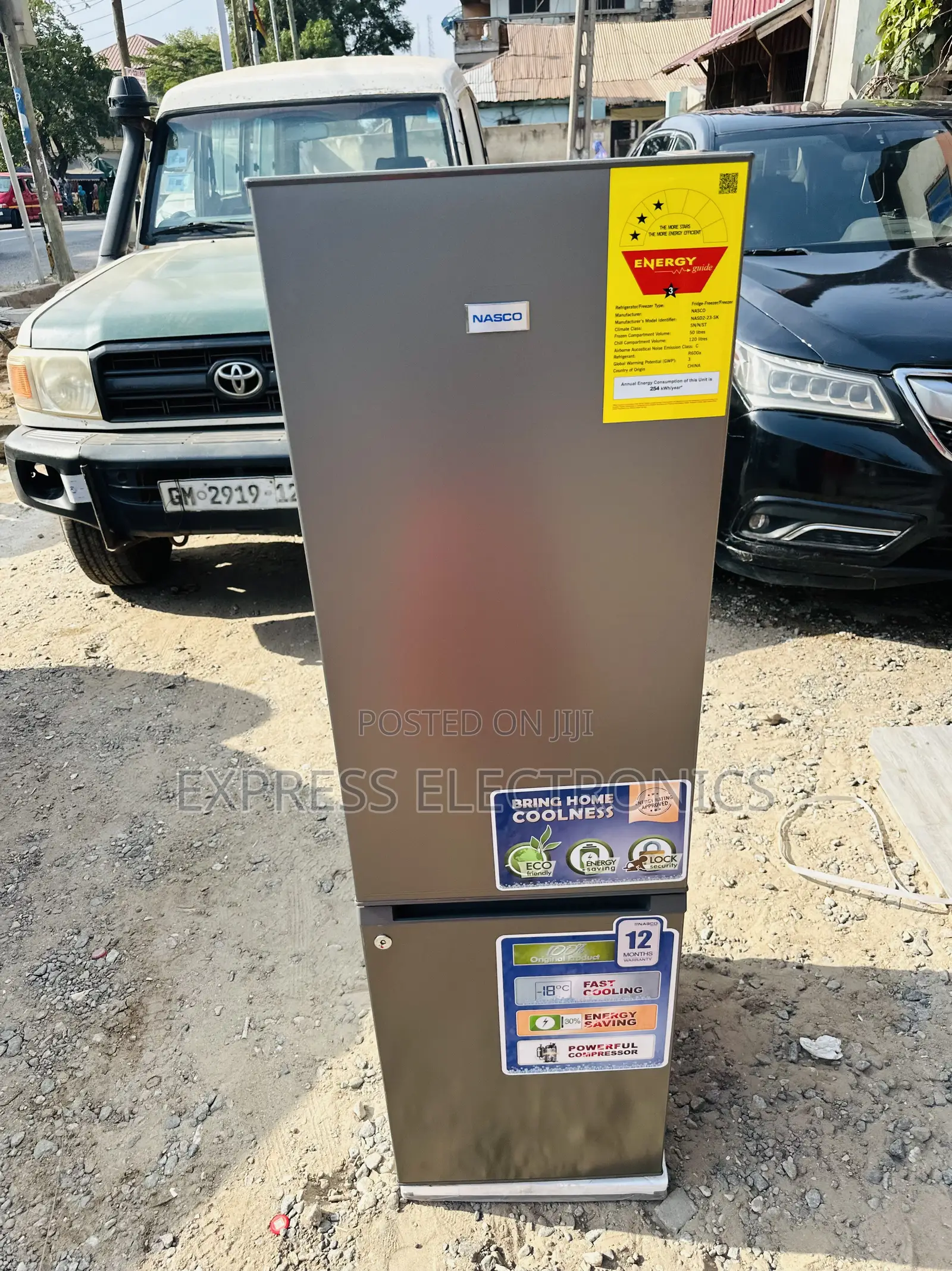 Double Door Bottom Freezer Nasd2-23-Sk Nasco Fridge