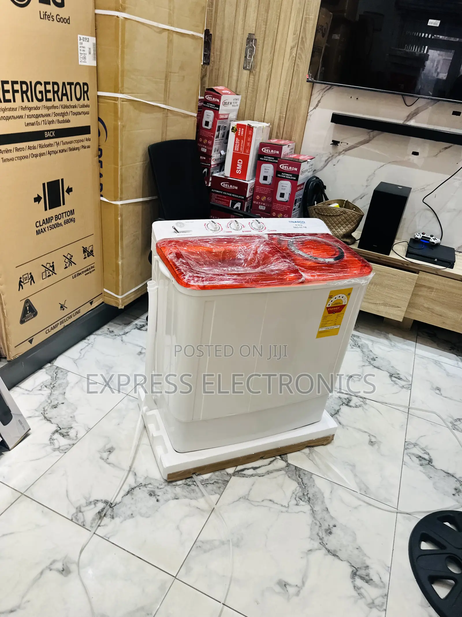 Red Removable Cover Wm Topload Twintub Nasco 8kg