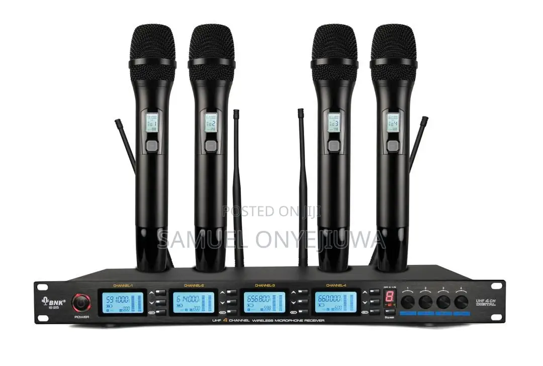 4 Channels Digital Wireless Microphone 4 in 1