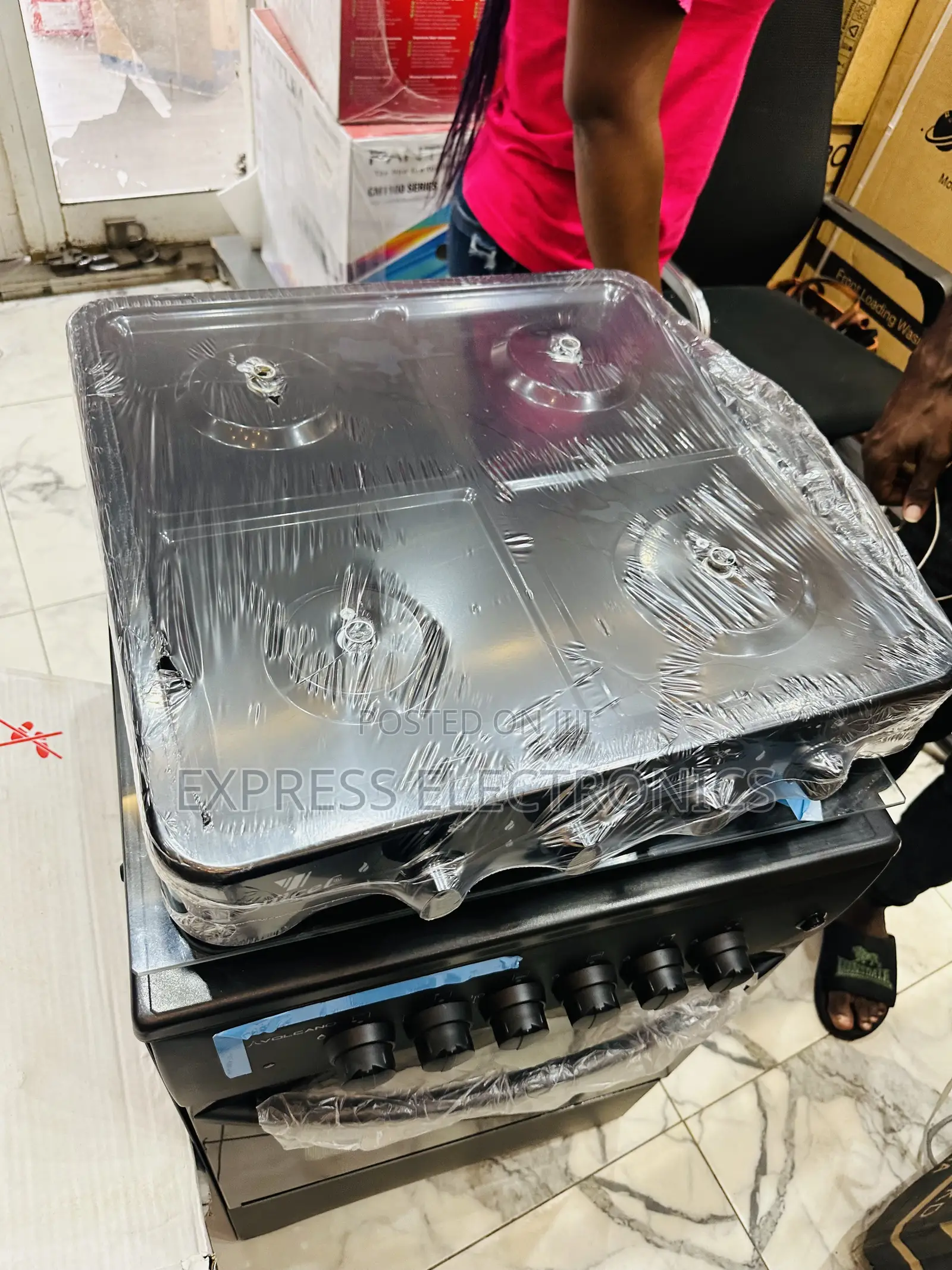 Black Yucel Gas Cooker Table Top