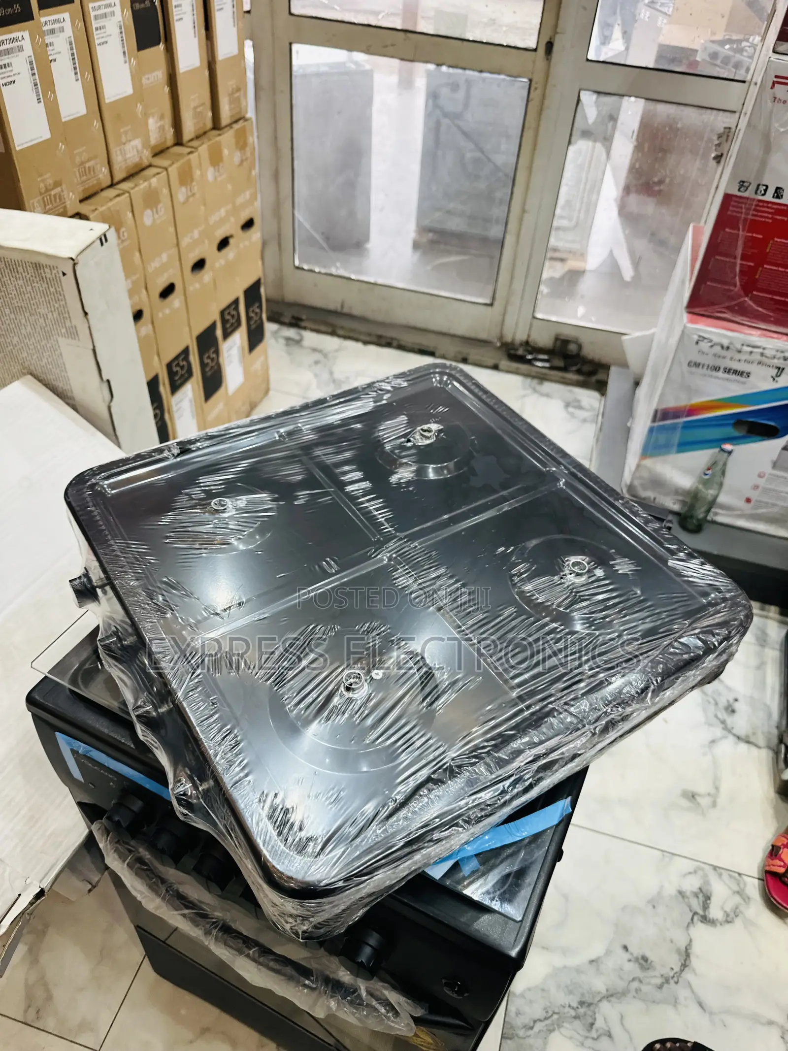 Cute Gas Cooker Table Top Black 4burger