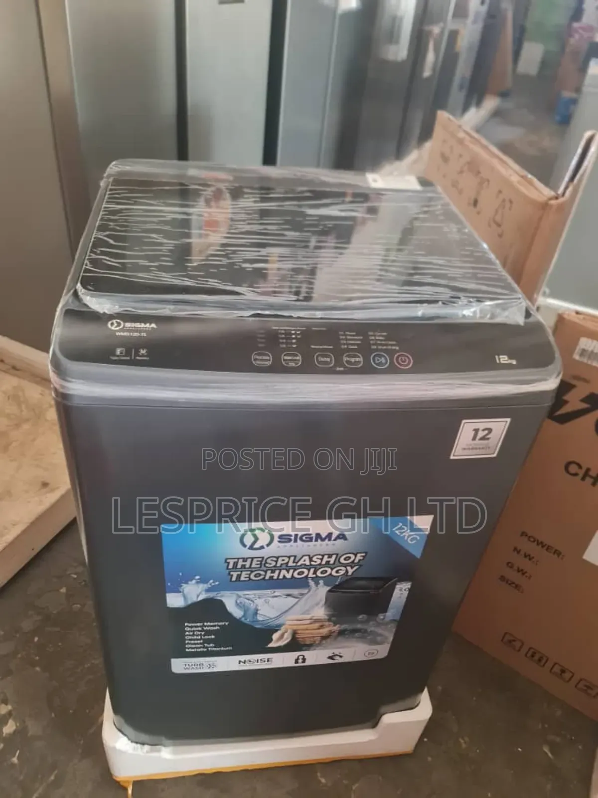 Sigma 12kg Top Load Washing Machine