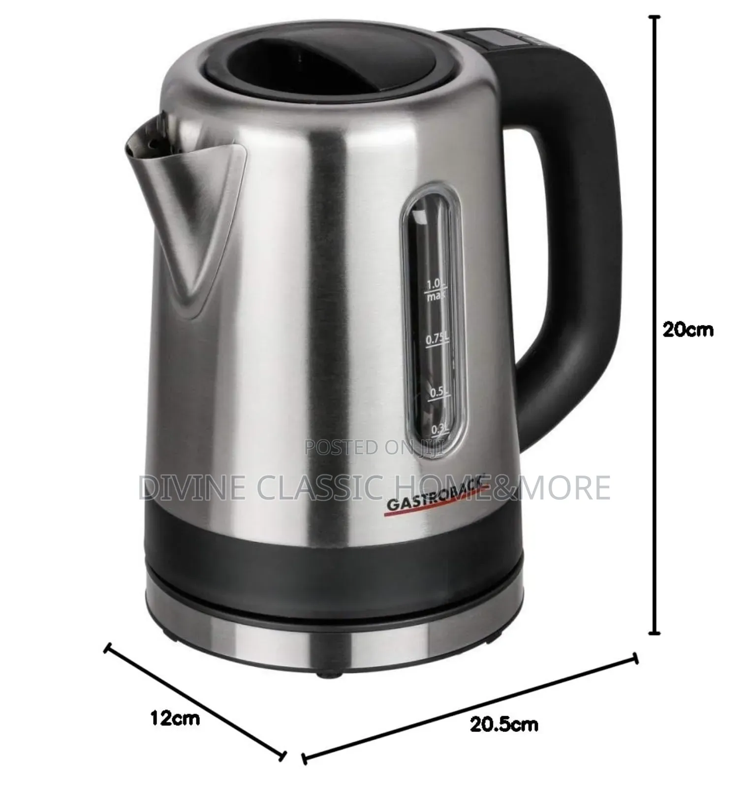 Electronic Kettle With 1 Litre Capacity and 2200w