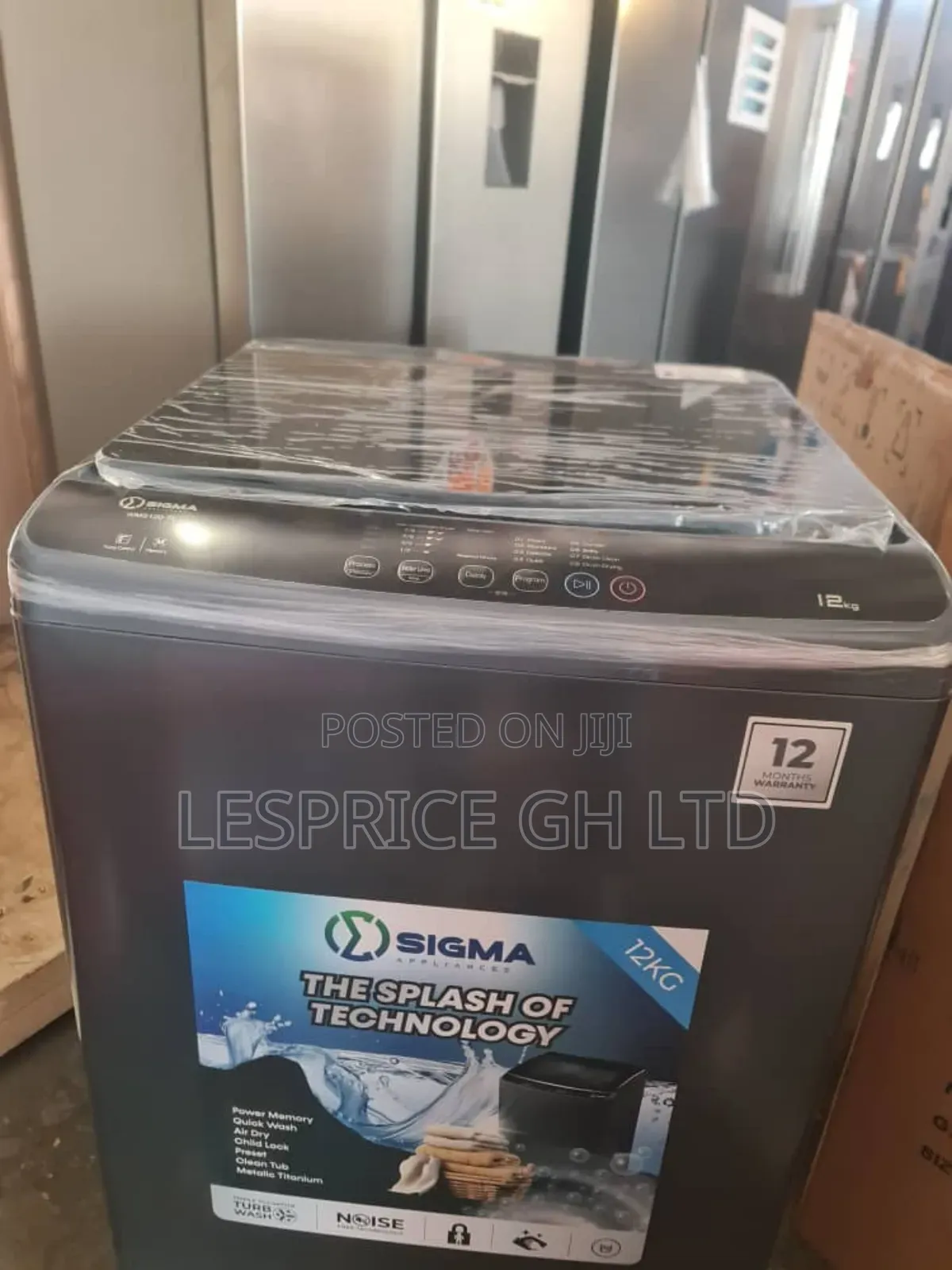 Sigma 12kg Washer: Water Energy Saver