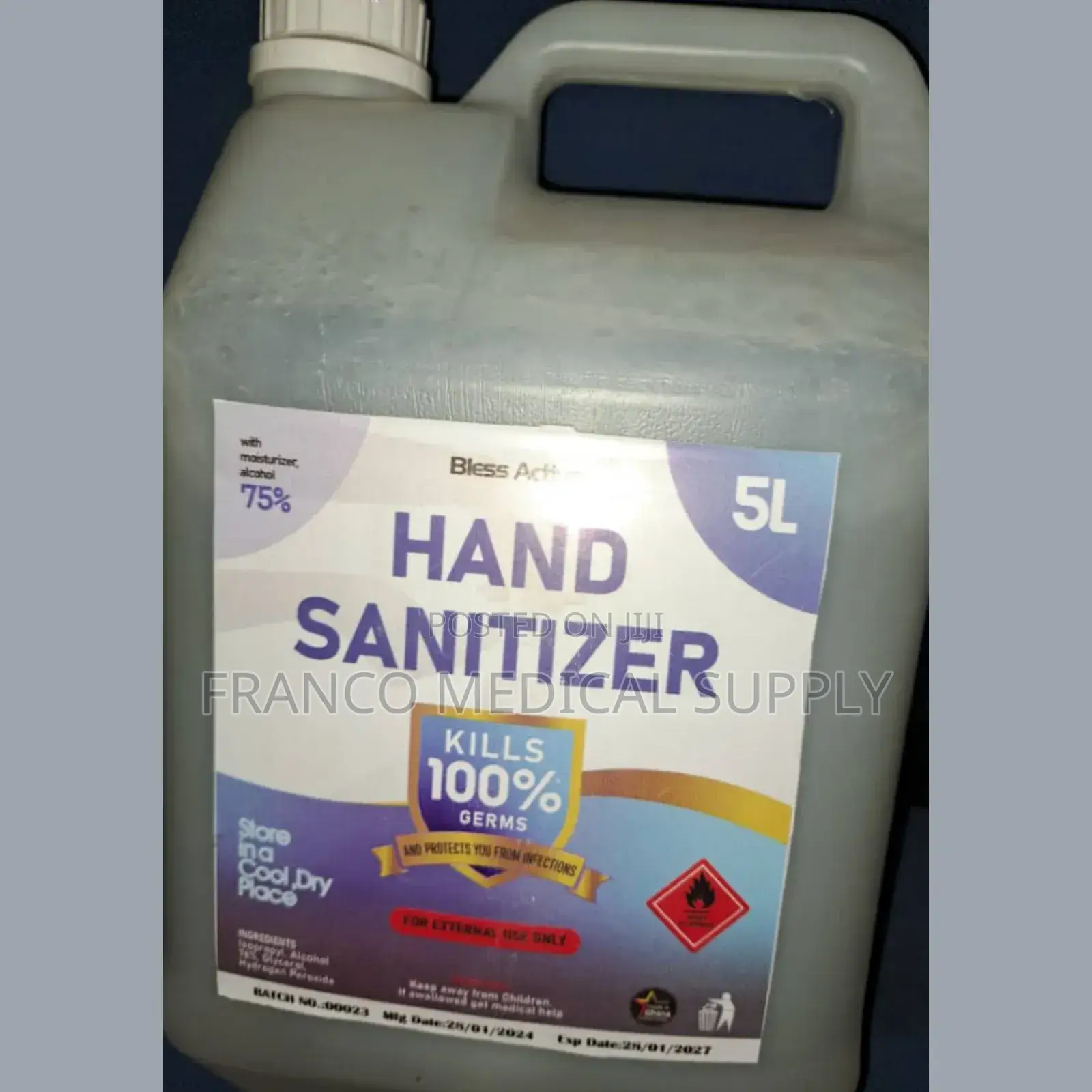 Hand Sanitizer 5 Litres