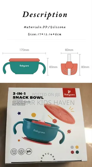 3 in 1 Stable Suction Feeding Bowl 6 Months to 3 Years
