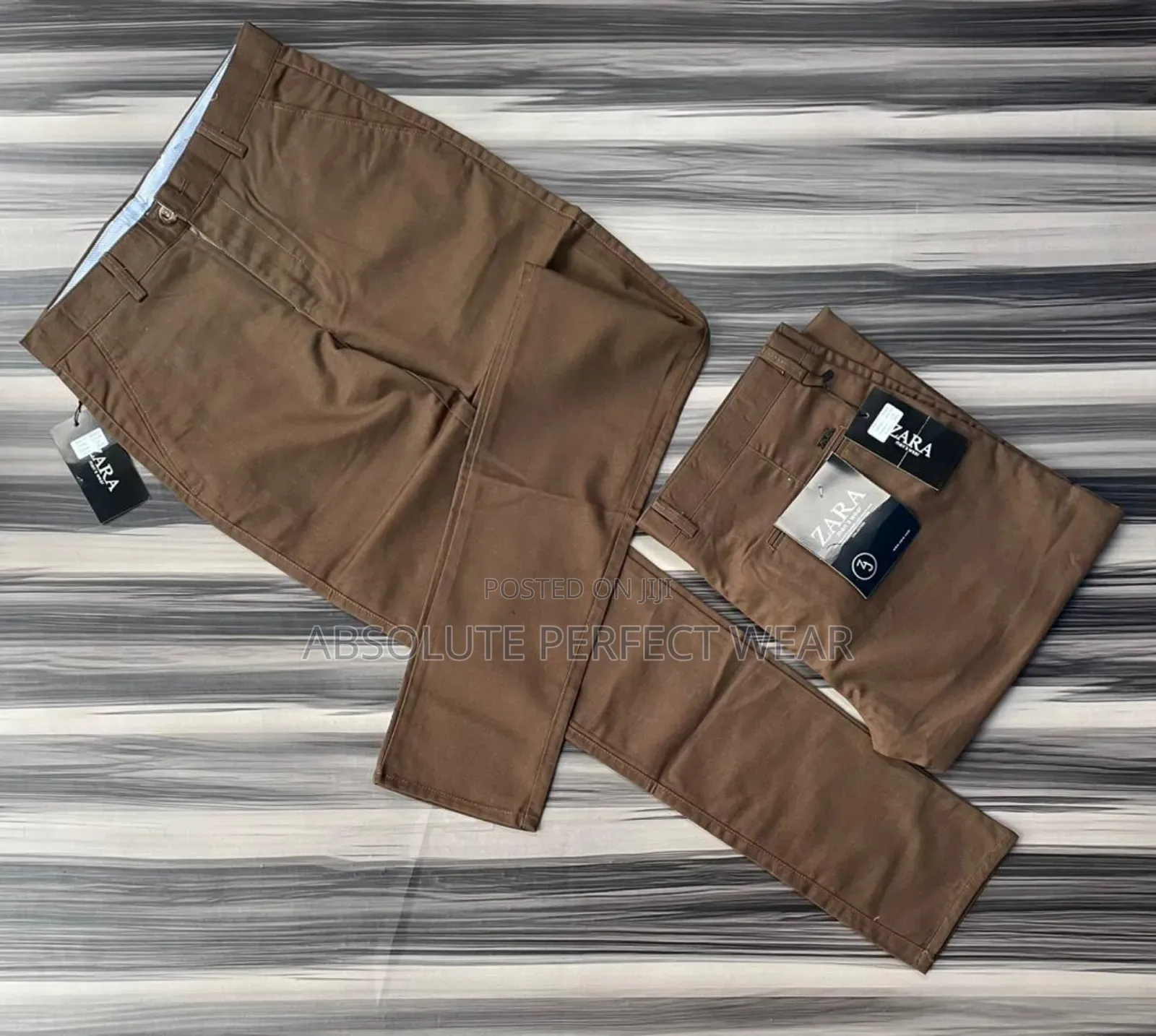 Stretchy Khaki Trousers for Men