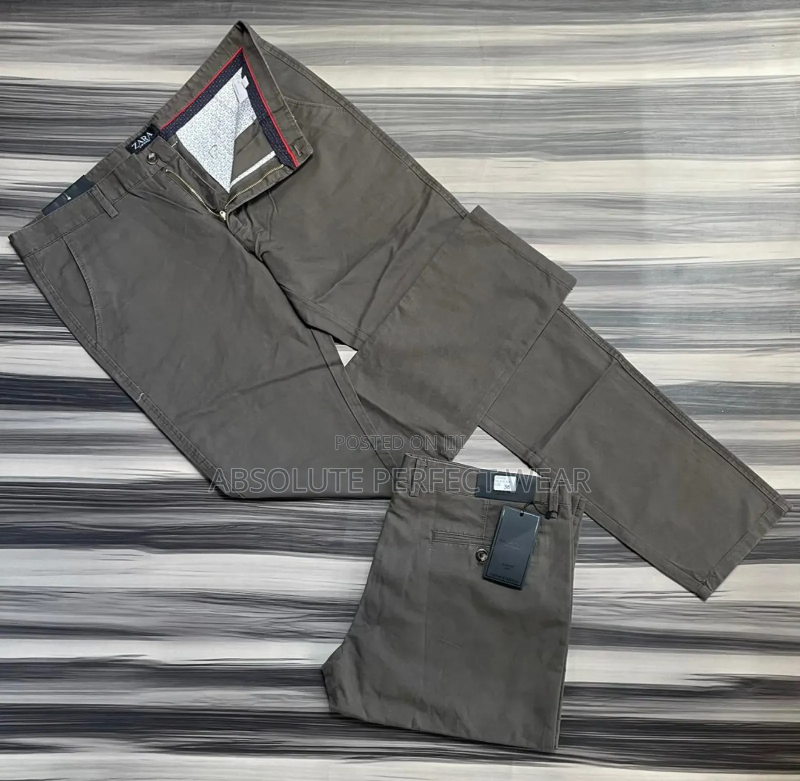 Correct Zara Khaki Trousers for Men