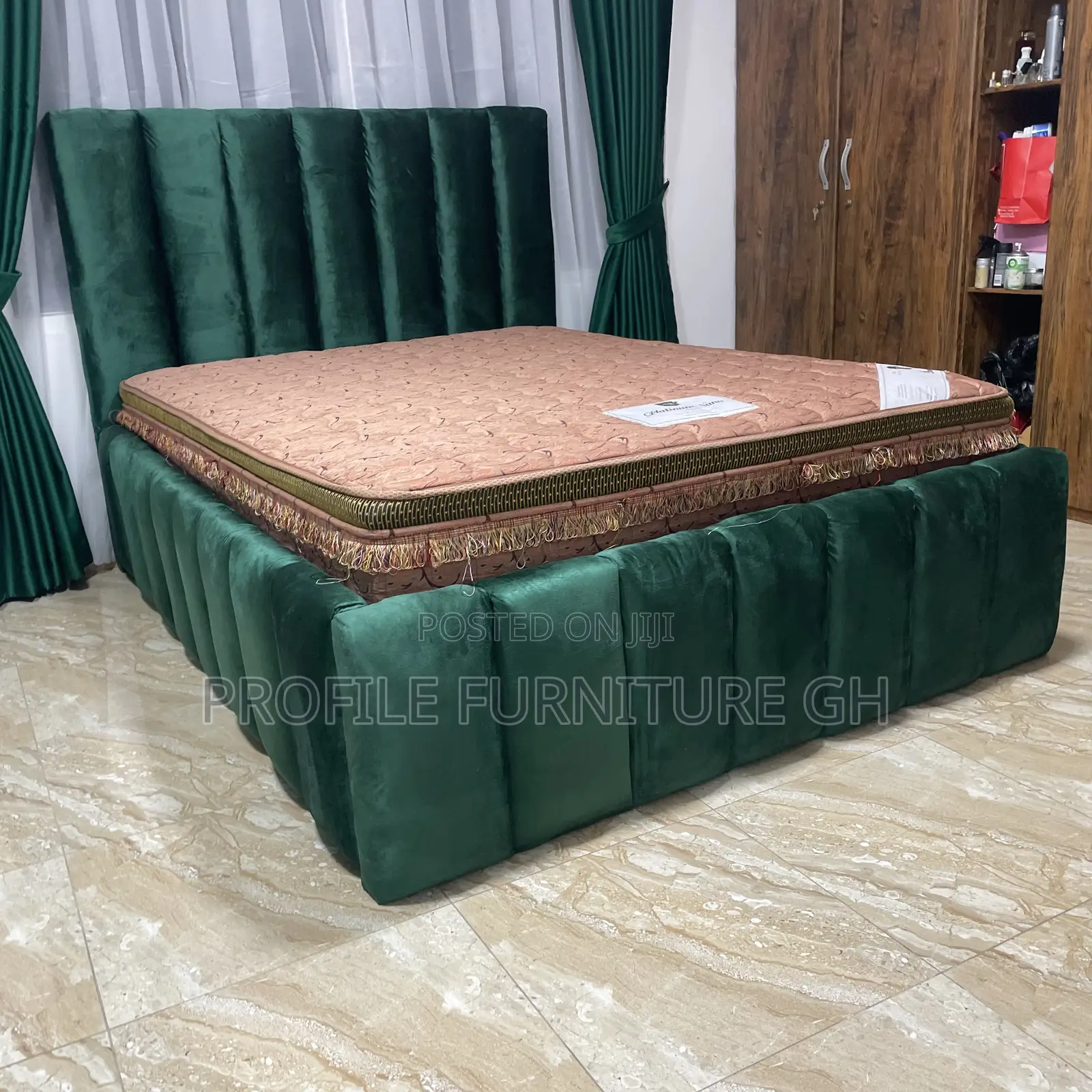 Design Foreign Double Bedframe With Mattress//  Durable And Luxurious