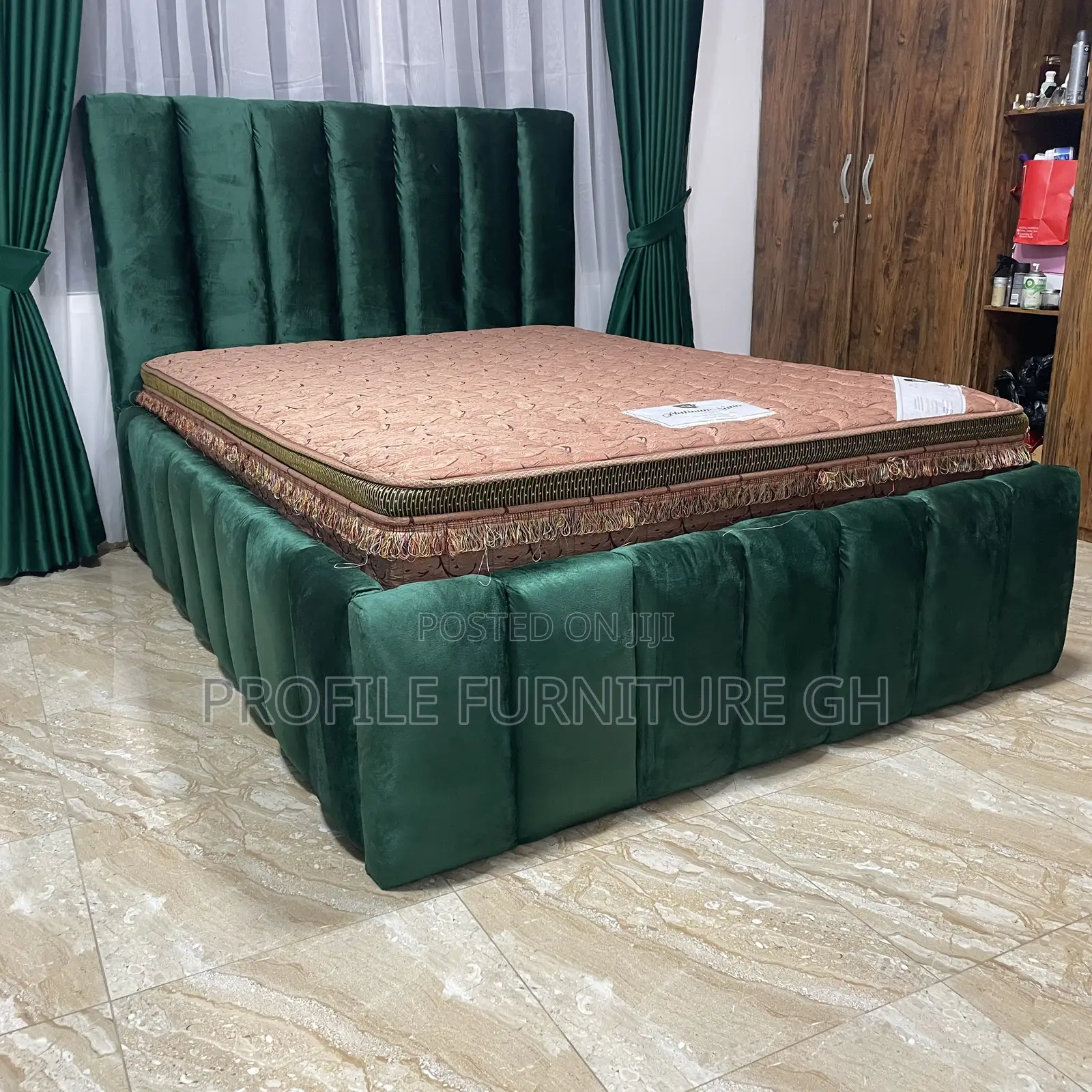 Design Foreign Double Bedframe With Mattress//  Durable And Luxurious