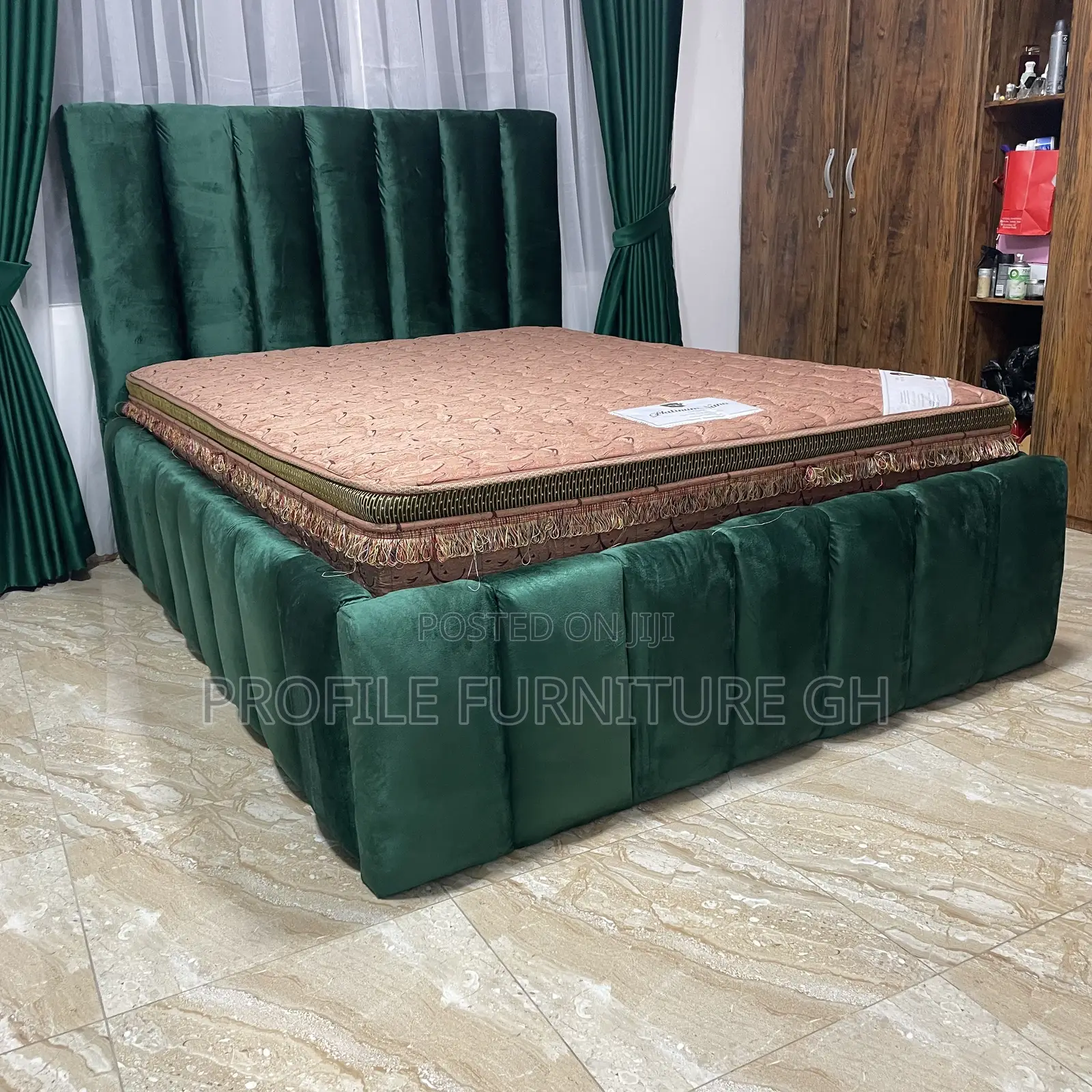 Design Foreign Double Bedframe With Mattress//  Durable And Luxurious