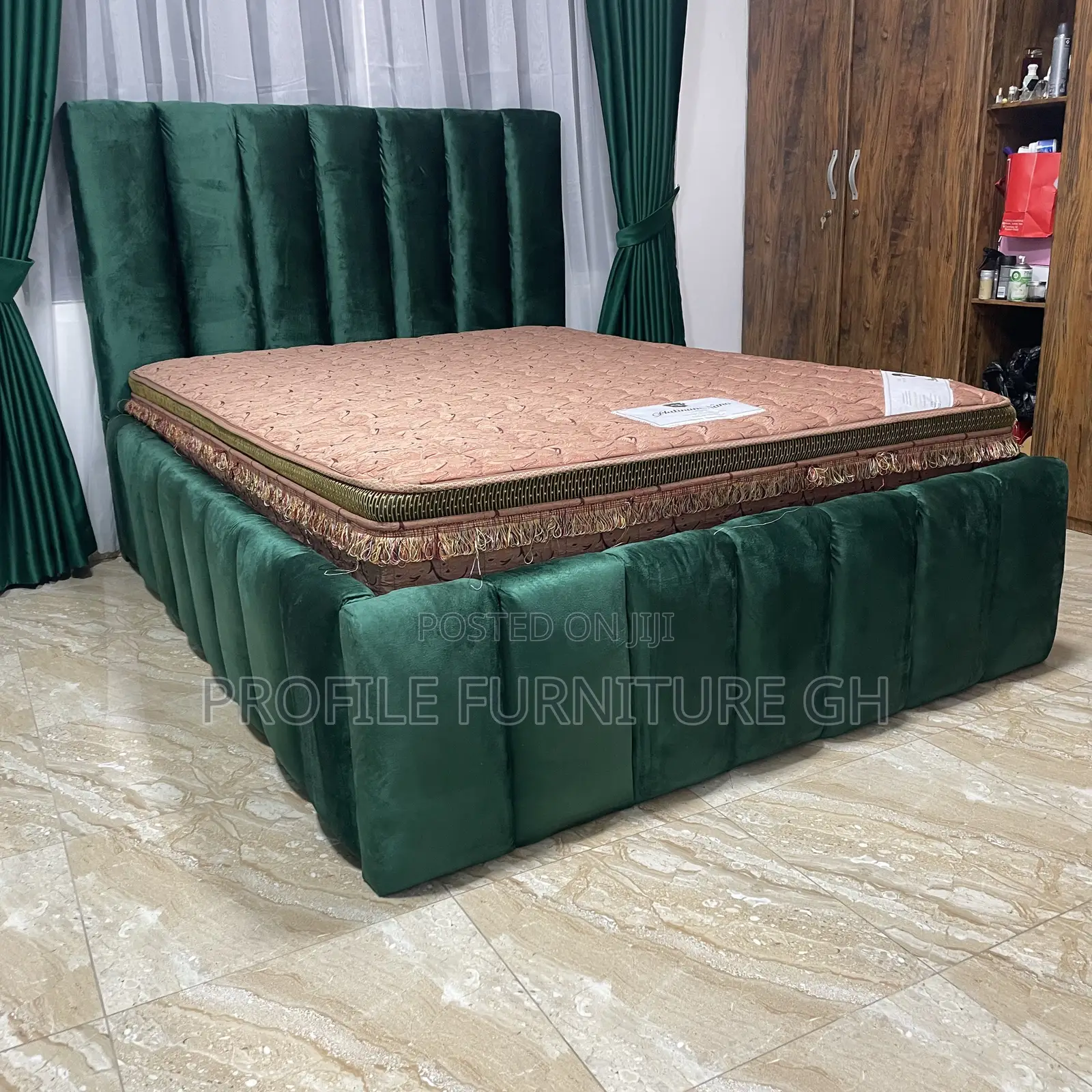 Design Foreign Double Bedframe With Mattress//  Durable And Luxurious