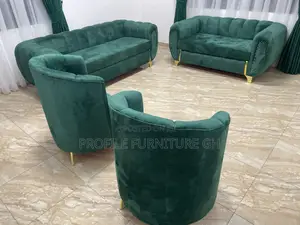 Green Fabric Set Sofa Very Neat And Soft// Durable And Luxurious