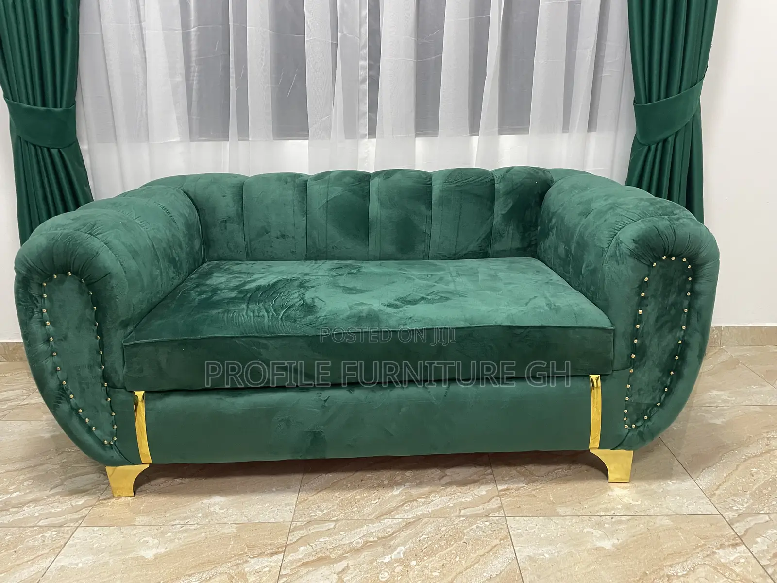 2in1 Fabric Green Sofas Soft Seater// Luxurious And Durability