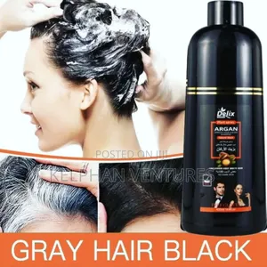 Argan Black Hairdye Shampoo Grey Hair Solution