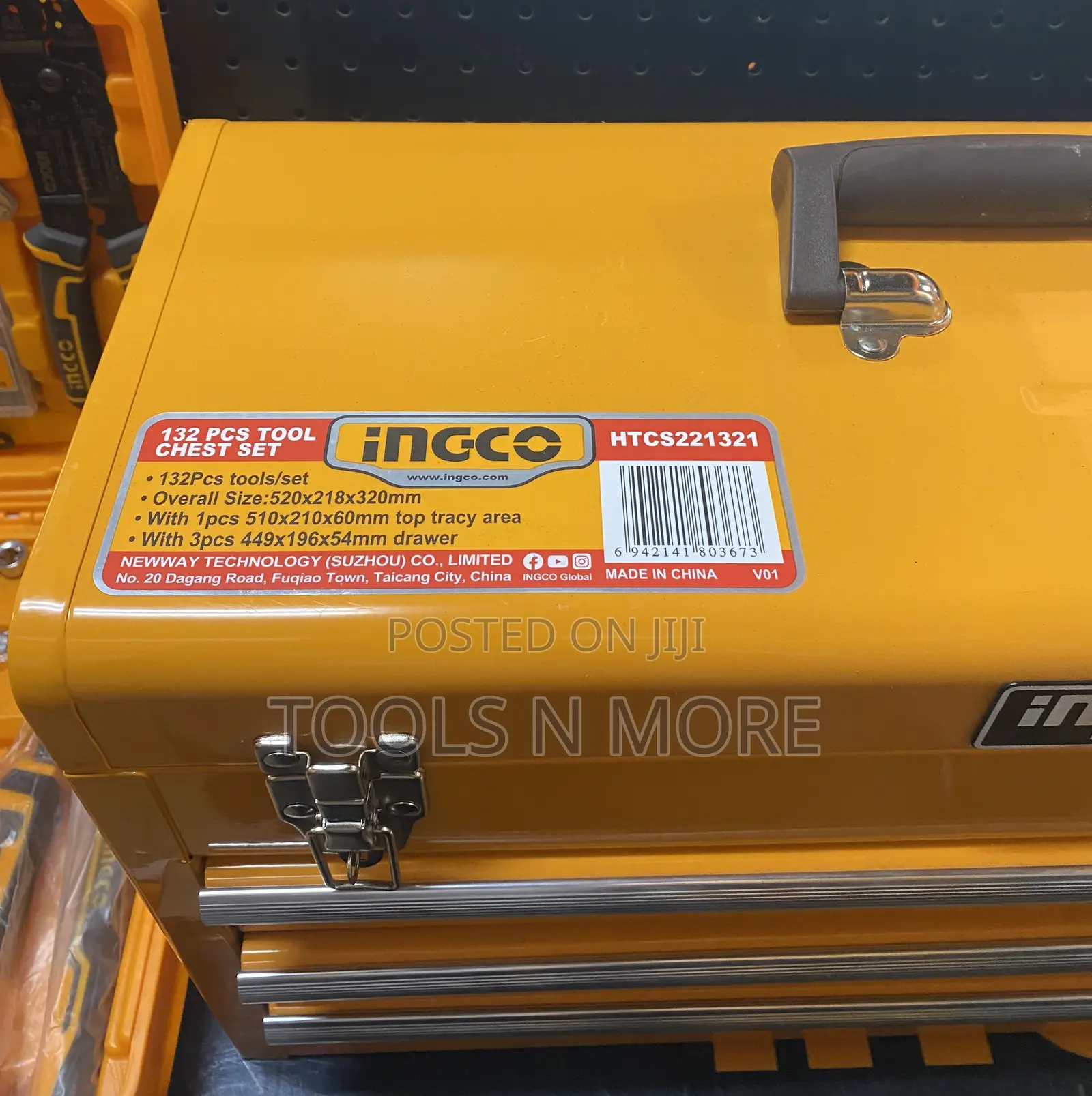 Ingco 132 Pieces Tools Chest Set
