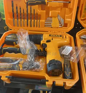 Cordless Drill With Accessory Tools
