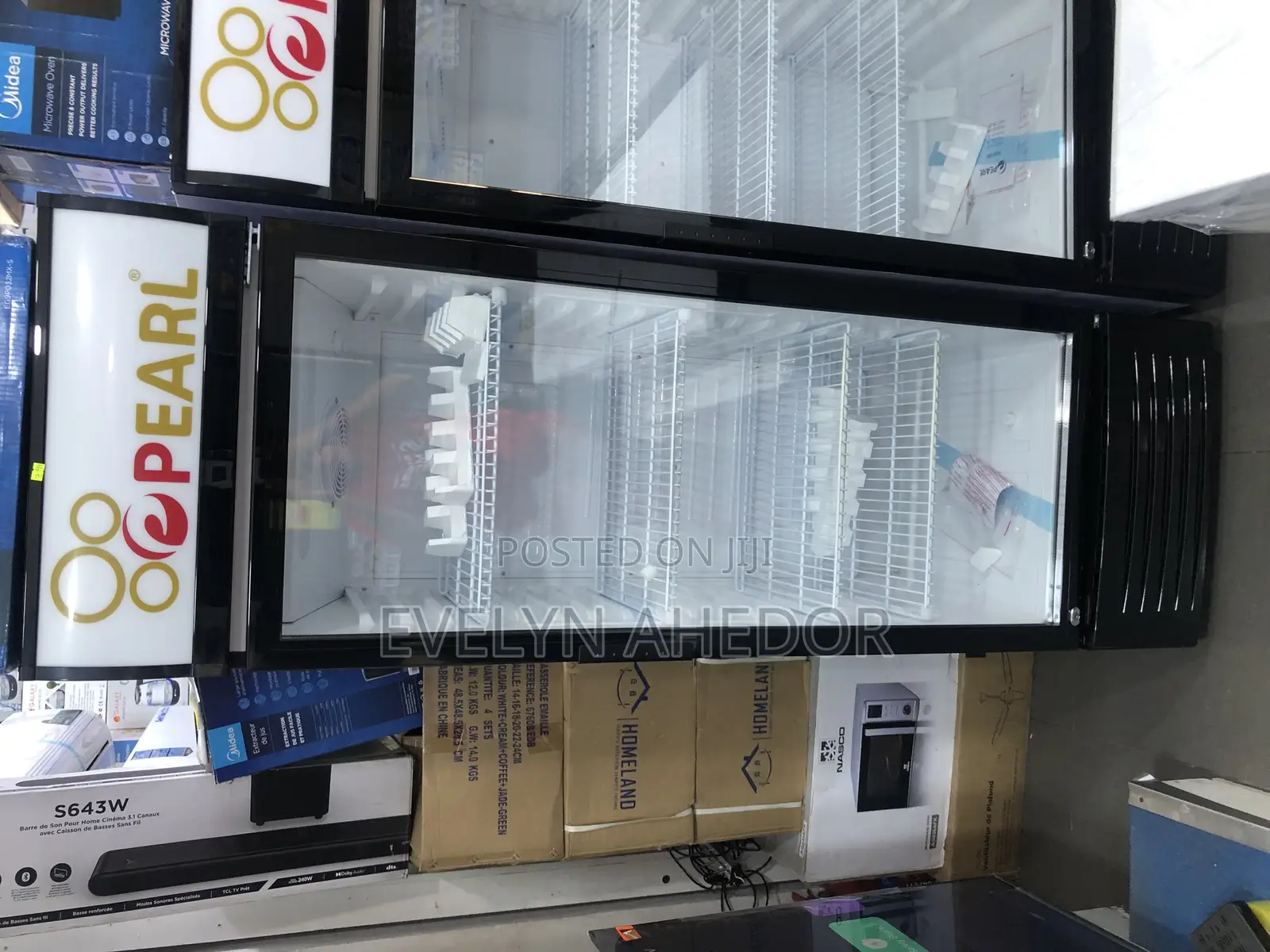 Shop Pearl Display Fridge 300 Liters Available as Seen